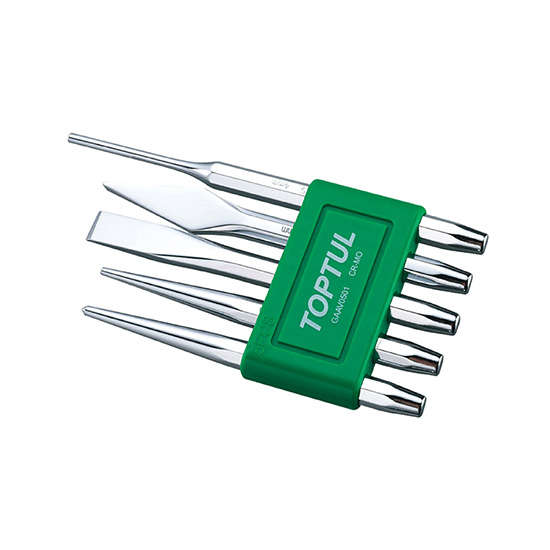 TOPTUL - 5 PCS.CHISEL SET & PIN PUNCH        GAAV0501