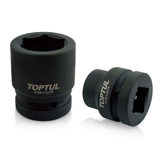 TOPTUL - 1 X 60mm 6 PT FLANK IMPACT SOCKET        KABA3260