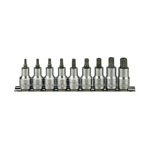 TENG TOOLS - 9PC 1/2inch Drive Torx Bit Socket Set - M1213TX