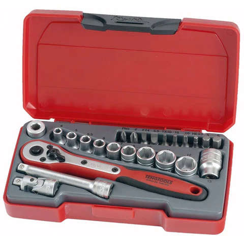 TENG TOOLS - 24PC 1/4 inch Drive Socket Set - T1424