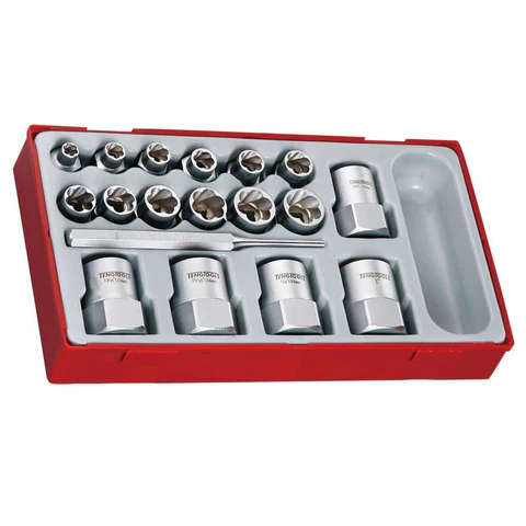 TENG TOOLS - 3/8inch & 1/2inch Drive Stud Extractor Set - TTBE18