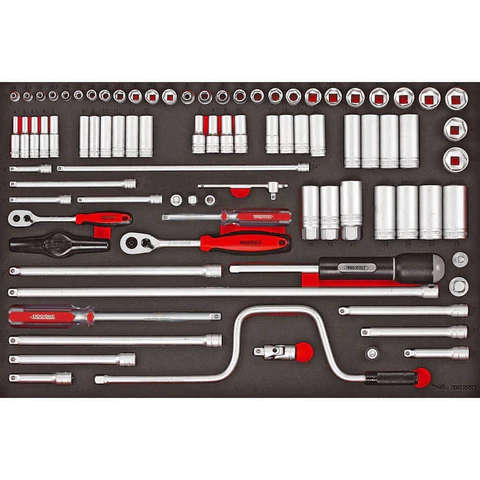 TENG TOOLS - 86PC 1/4inch & 3/8inch Drive Socket Set - TTESK86