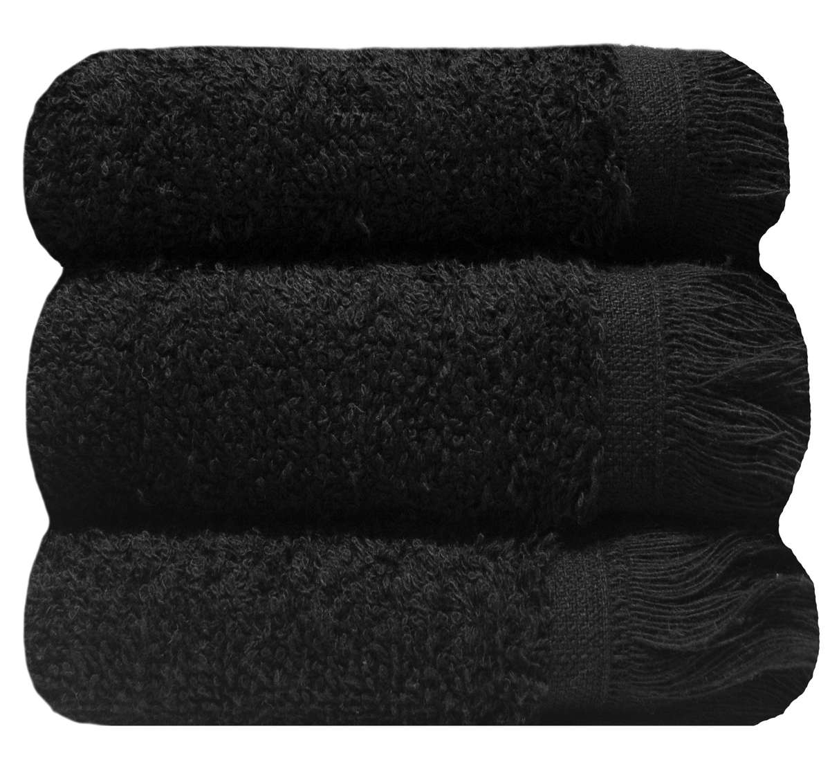 Bunty's Fringe Guest Towel 380GSM - 030x050cms - 03 Piece Pack