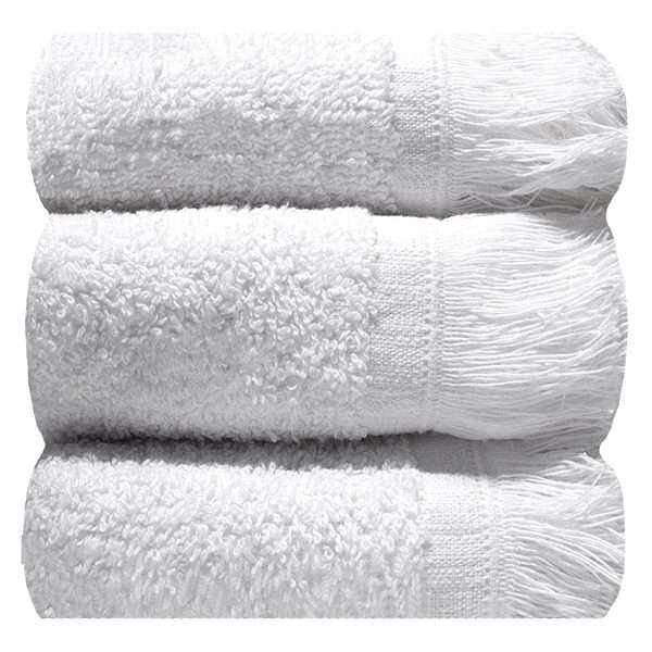 Bunty's Fringe Guest Towel 380GSM - 030x050cms - 03 Piece Pack