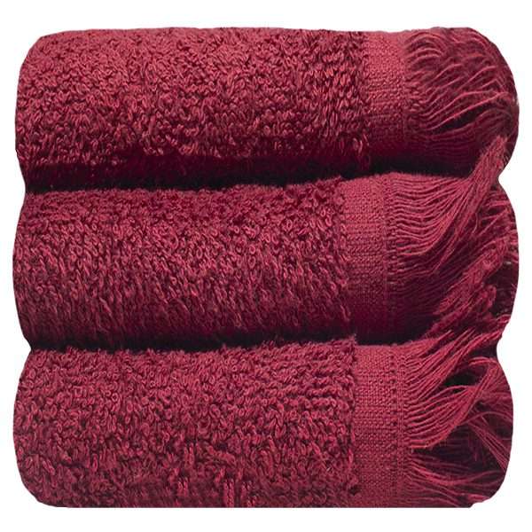 Bunty's Fringe Guest Towel 380GSM - 030x050cms - 03 Piece Pack
