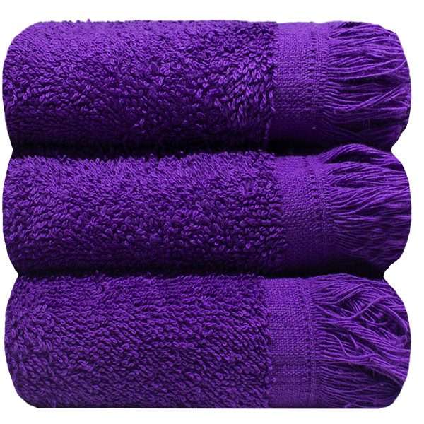 Bunty's Fringe Guest Towel 380GSM - 030x050cms - 03 Piece Pack