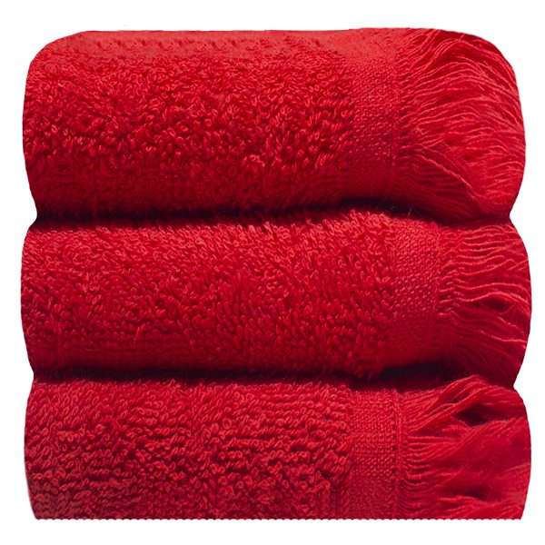 Bunty's Fringe Guest Towel 380GSM - 030x050cms - 03 Piece Pack