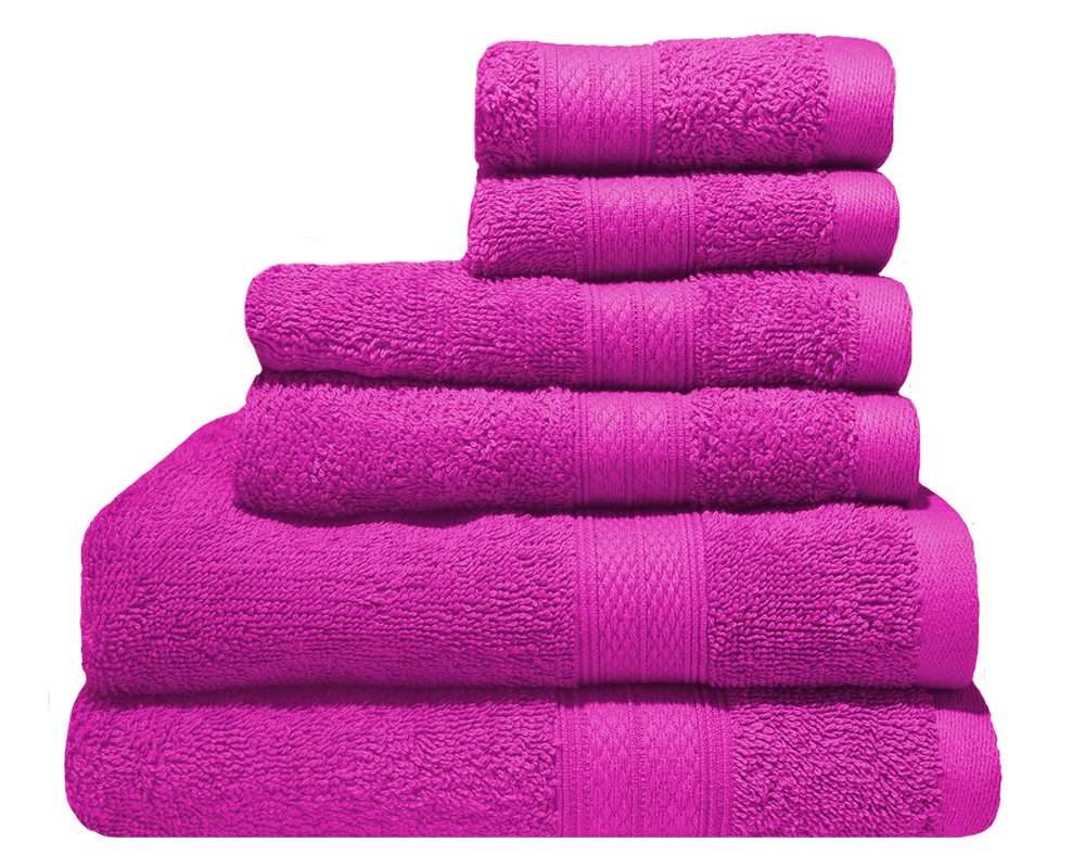 Bunty's Plush 450 GSM - Towel Sets - 20 Colours - 06 Piece Set