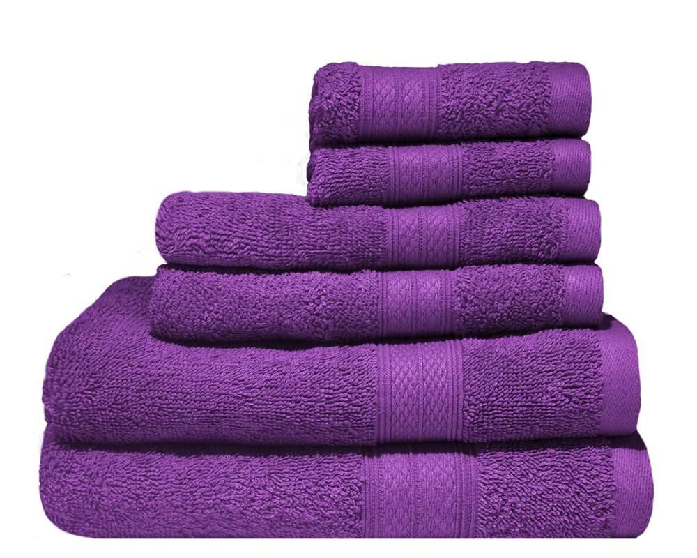 Bunty's Plush 450 GSM - Towel Sets - 20 Colours - 06 Piece Set
