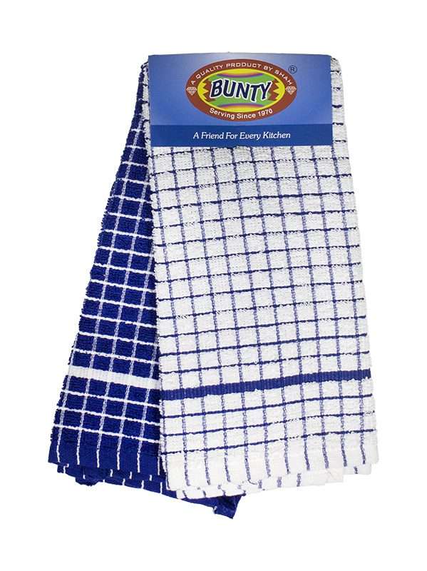 Dish Cloth - Design Terry Popcorn Check - 045x070cms - (06 Pc Pack) - 270GSM