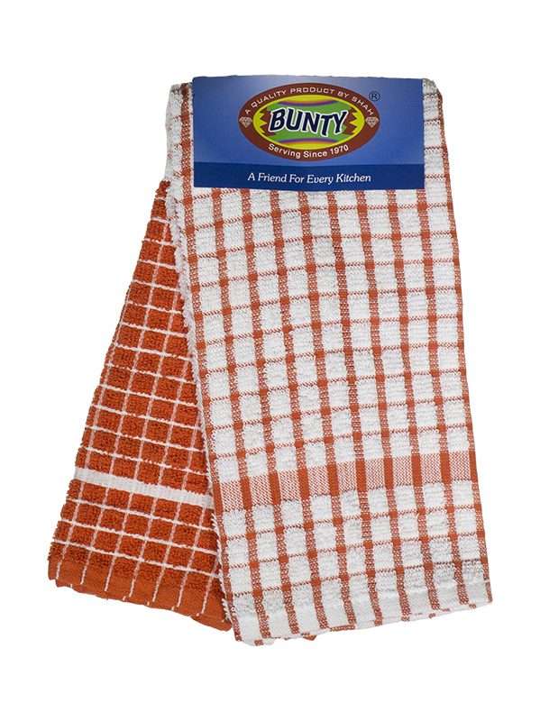 Dish Cloth - Design Terry Popcorn Check - 045x070cms - (06 Pc Pack) - 270GSM