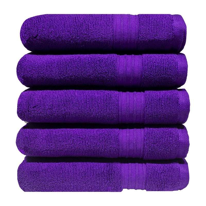 Bunty's Luxurious 570 GSM Zero Twist Hand Towels - 8 Colours - 05 Piece Pack