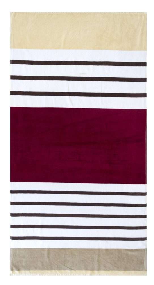 Beach Towel 0700 - Design 258 - Slightly Imperfect - 097x188cms - Stripes - 734GMS