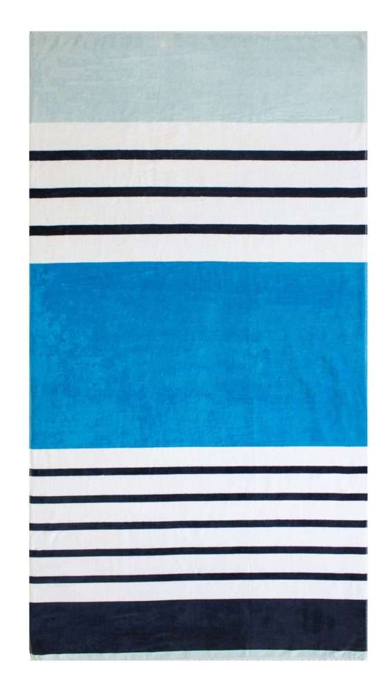 Beach Towel 0700 - Design 258 - Slightly Imperfect - 097x188cms - Stripes - 734GMS