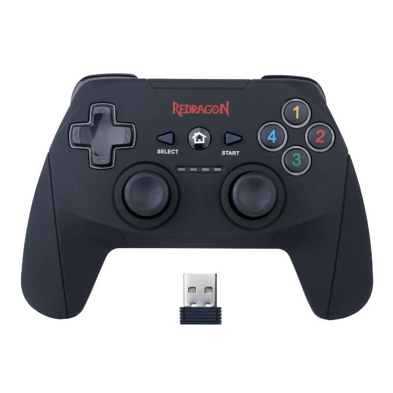 Redragon HARROW Wireless X/D-input(Digital/Analog) PC Controller - Black