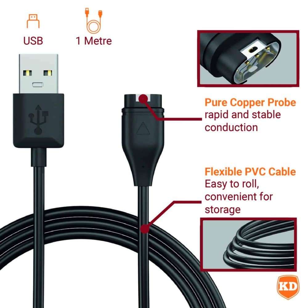 1m USB Charging Cable for Universal Garmin Models