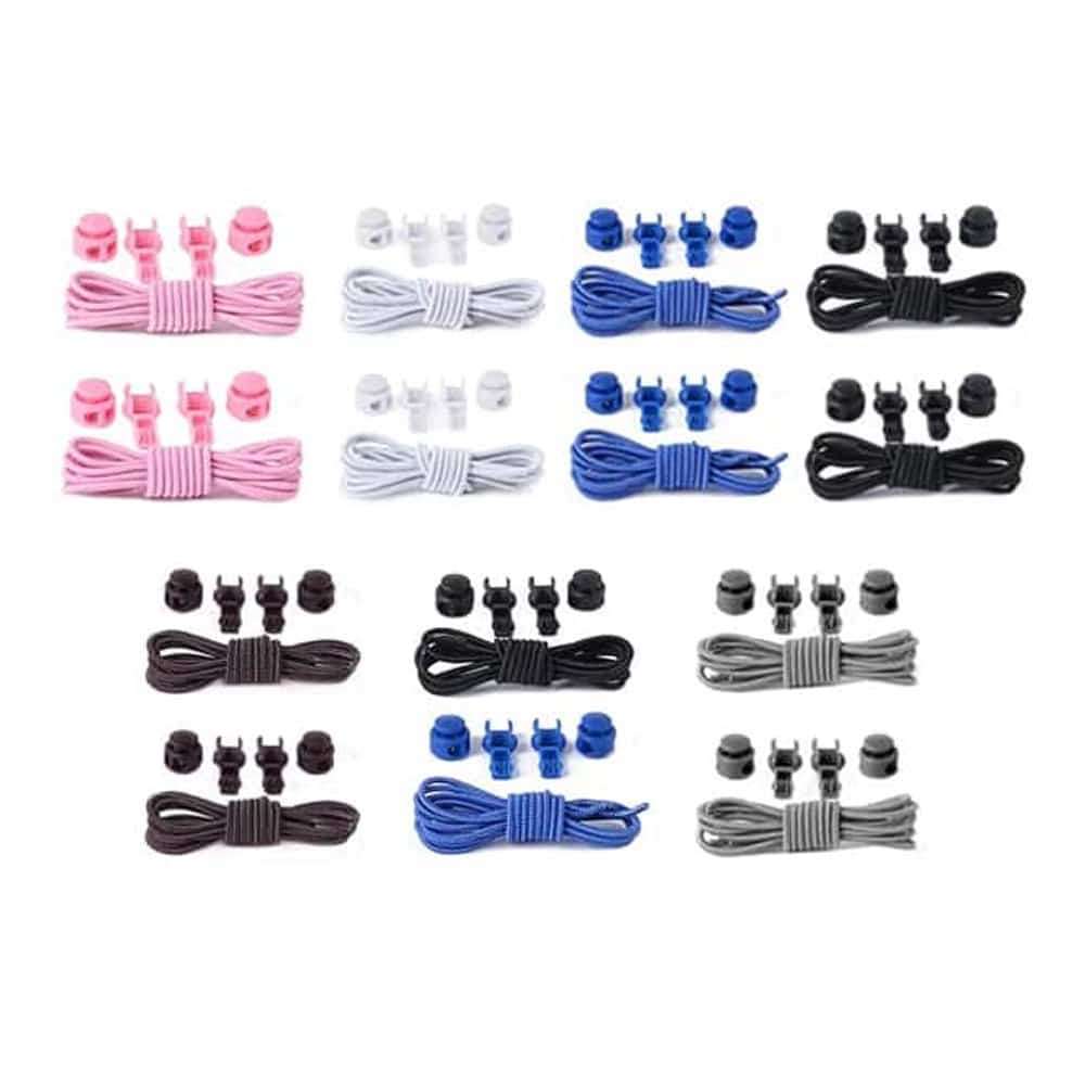 elastic lazy no-tie silicone speed laces - Blue x2 Combo