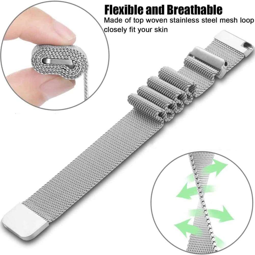 Killer Deals 18mm Universal Milanese Band (M/L) - Black