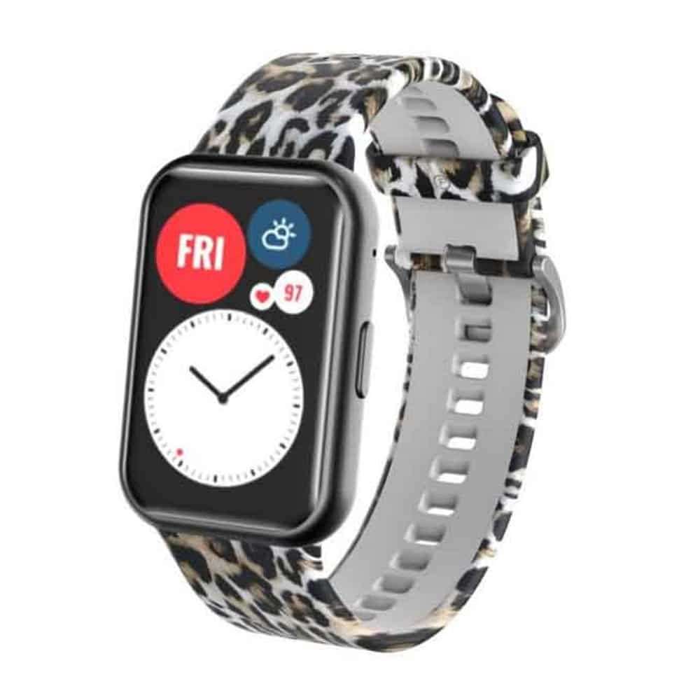Silicone Band for Huawei Watch Fit - leopard