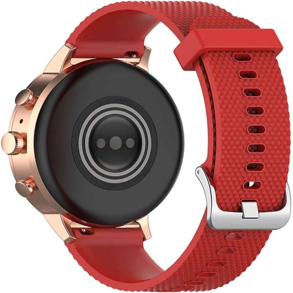 20mm Universal brand replacement silicone watch strap - Blue (M-L)