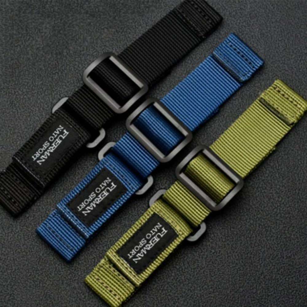 Universal Nylon Replacement Strap 22mm - Black