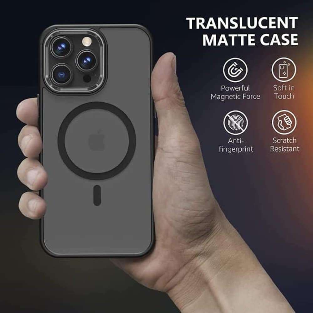 Clear MagSafe Magnetic Case Back Cover for iPhone 14 Pro