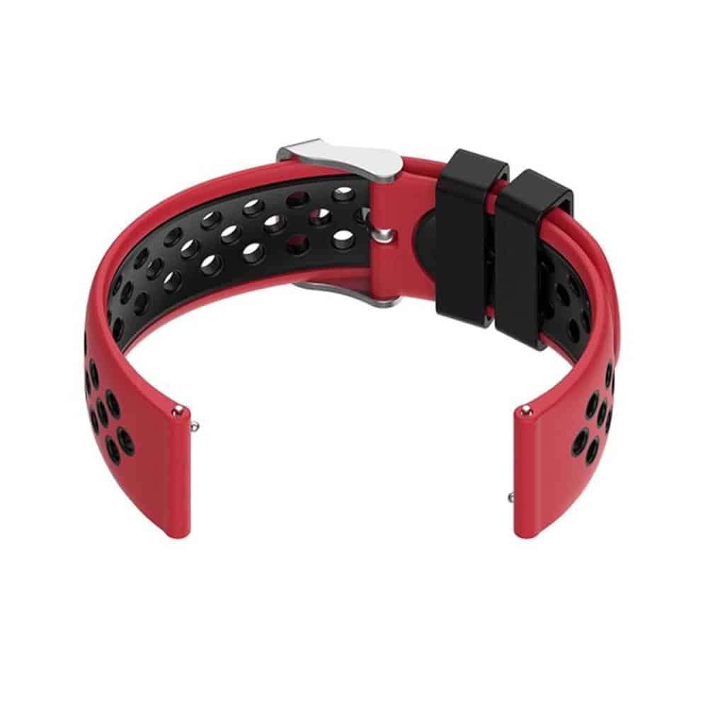 Silicone Strap for Garmin Vivoactive 4S(18MM) - Black+White