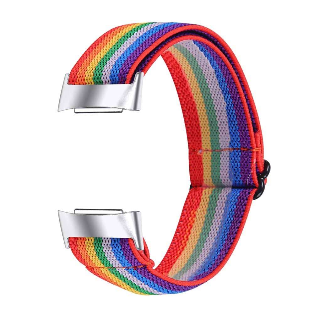 Killer Deals Nylon Band for Fitbit Charge 5 - Rainbow