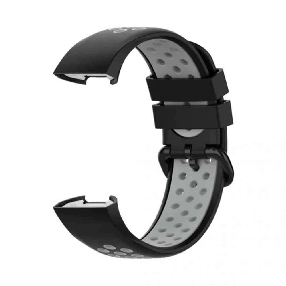 Killer Deals Silicone Band for Fitbit Charge 3/SE/4 - Black+Red