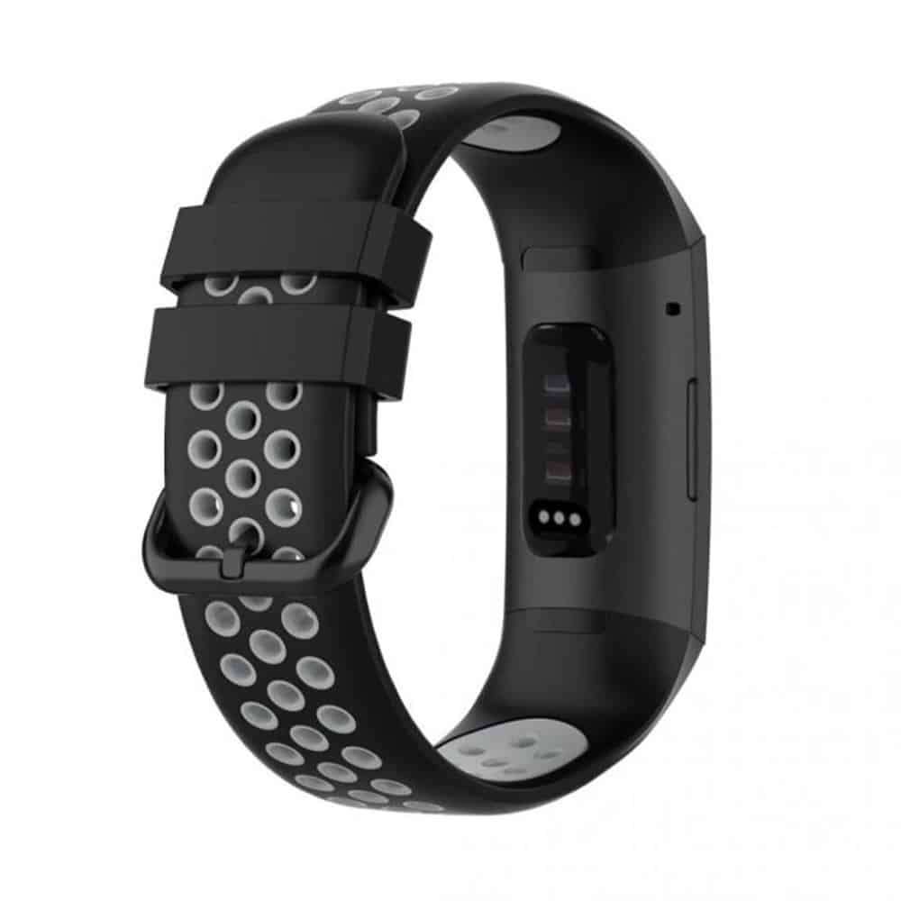 Killer Deals Silicone Band for Fitbit Charge 3/SE/4 - Black+Red