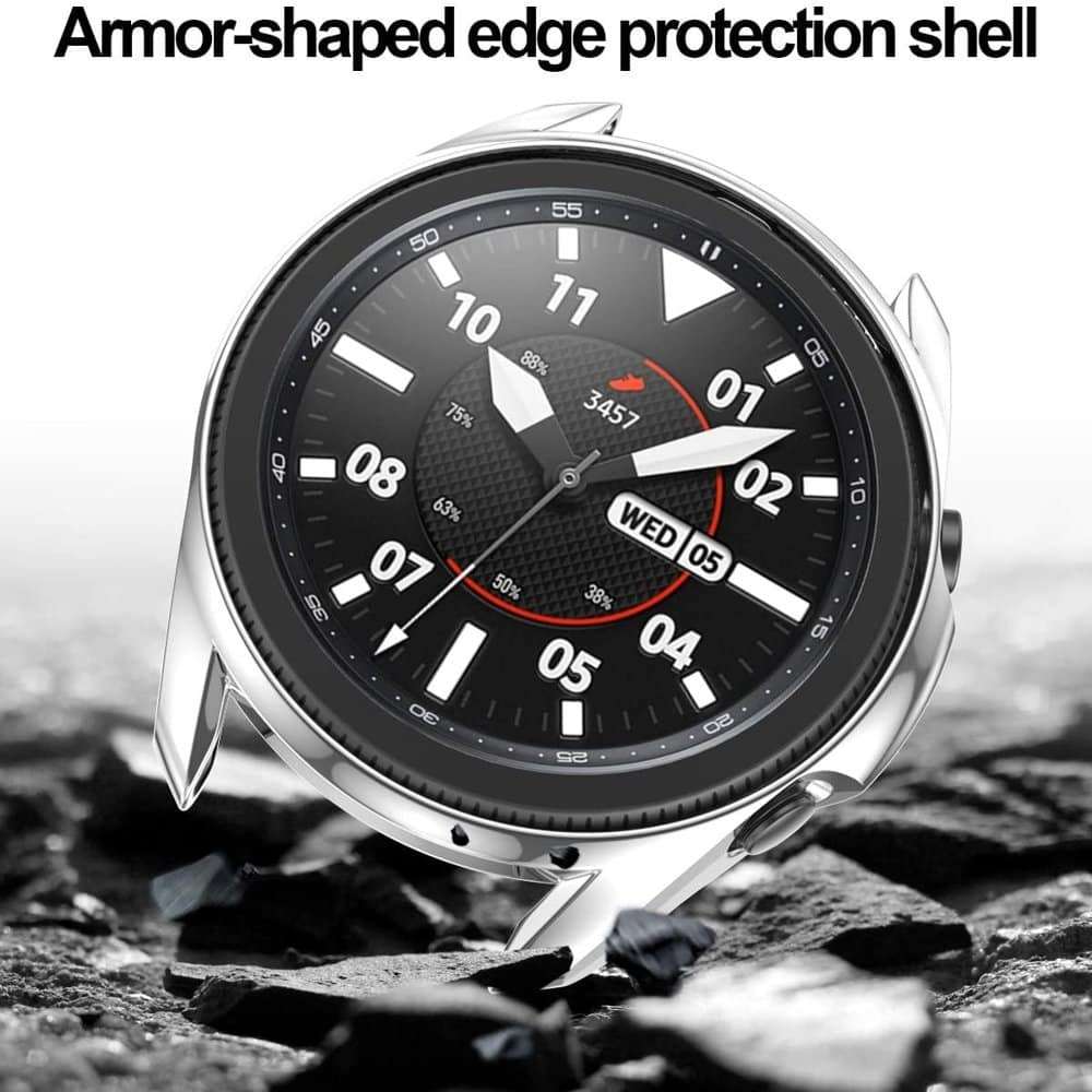 45mm Samsung Galaxy Watch 3 TPU Bump Guard Case - Silver
