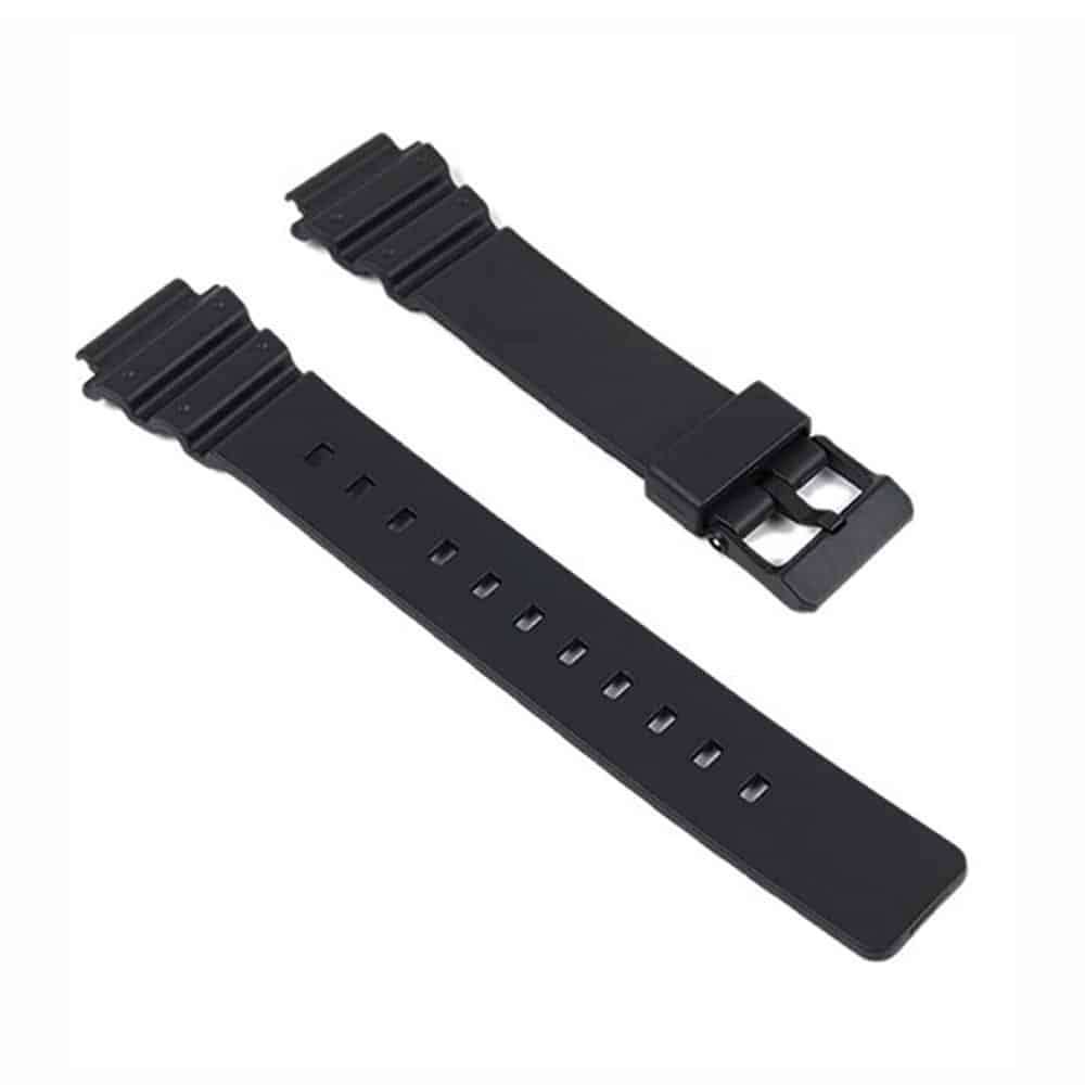 Replacement Silicone Strap for Casio MRW-200H- Black