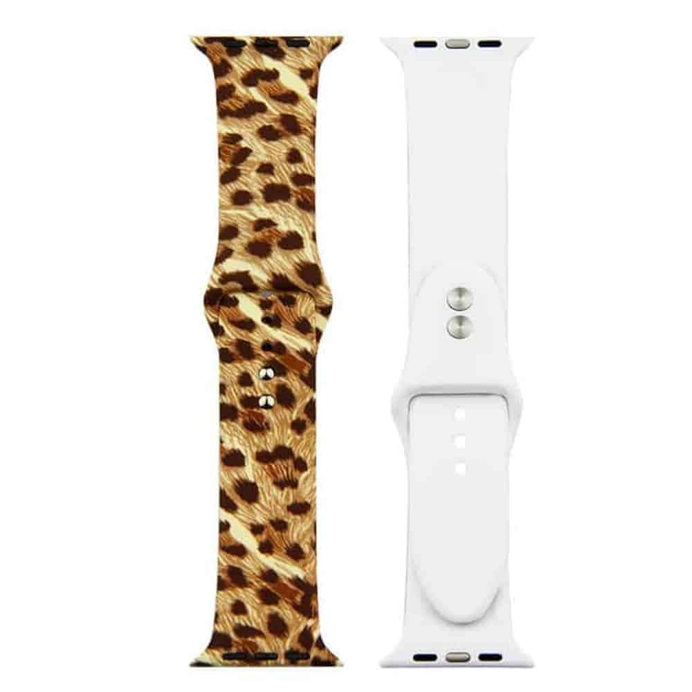 38/40/41mm Apple Watch Silicone Strap - Cheetah Print (M-L)