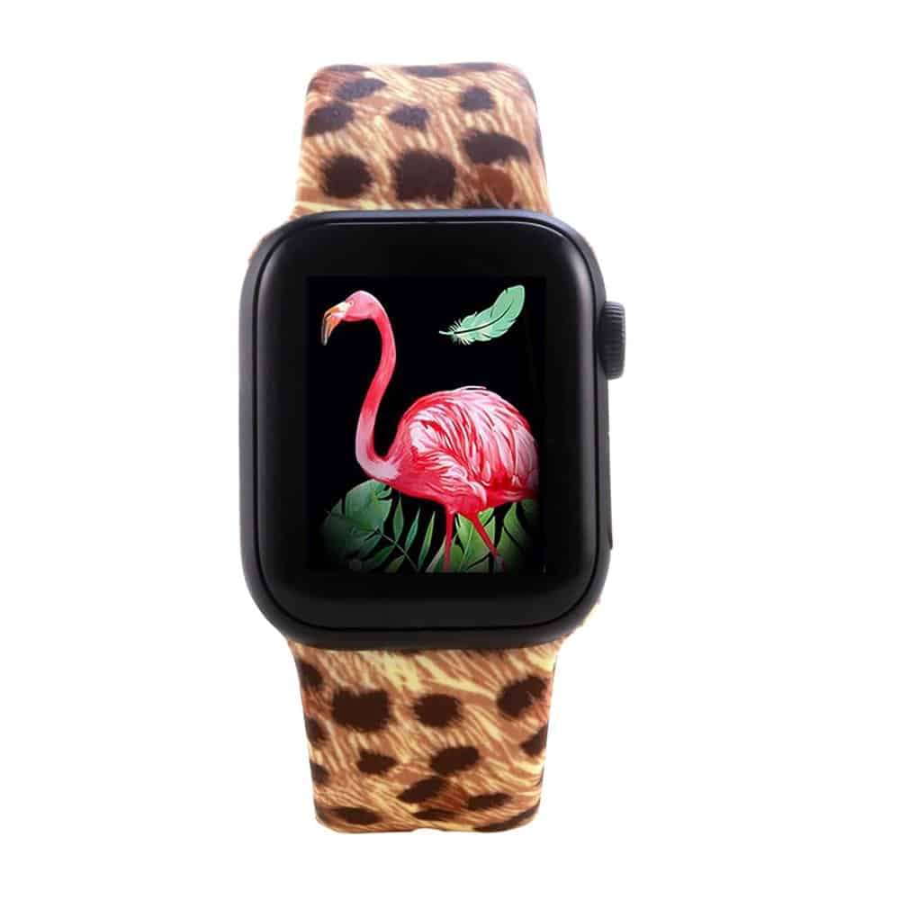 38/40/41mm Apple Watch Silicone Strap - Cheetah Print (M-L)