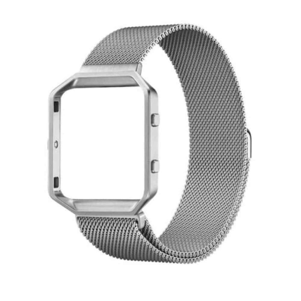 Fitbit Blaze metal frame Milanese strap - Black (S-M)