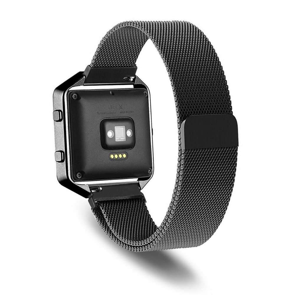 Fitbit Blaze metal frame Milanese strap - Black (S-M)