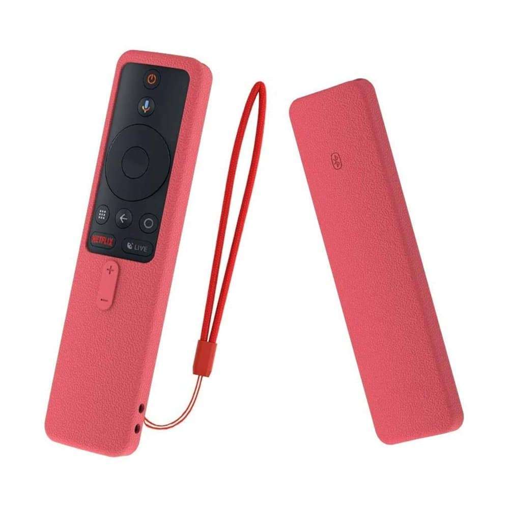 TV Remote Control Silicone Protector for Xiaomi MI Box S 2018- Red x2 Combo