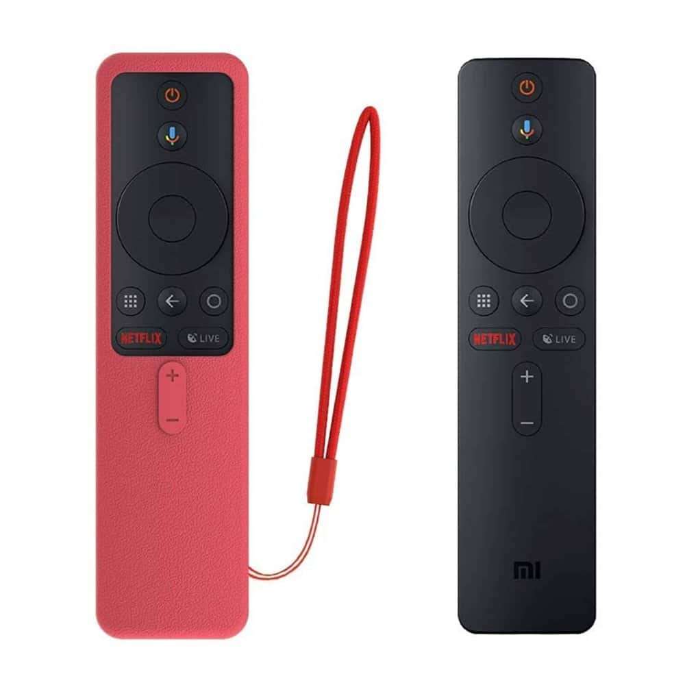 TV Remote Control Silicone Protector for Xiaomi MI Box S 2018- Red x2 Combo