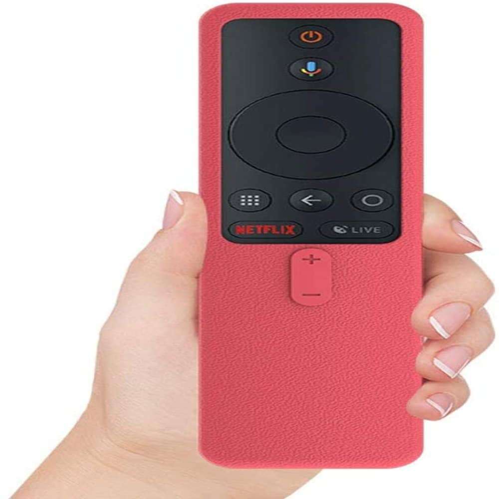 TV Remote Control Silicone Protector for Xiaomi MI Box S 2018- Red x2 Combo