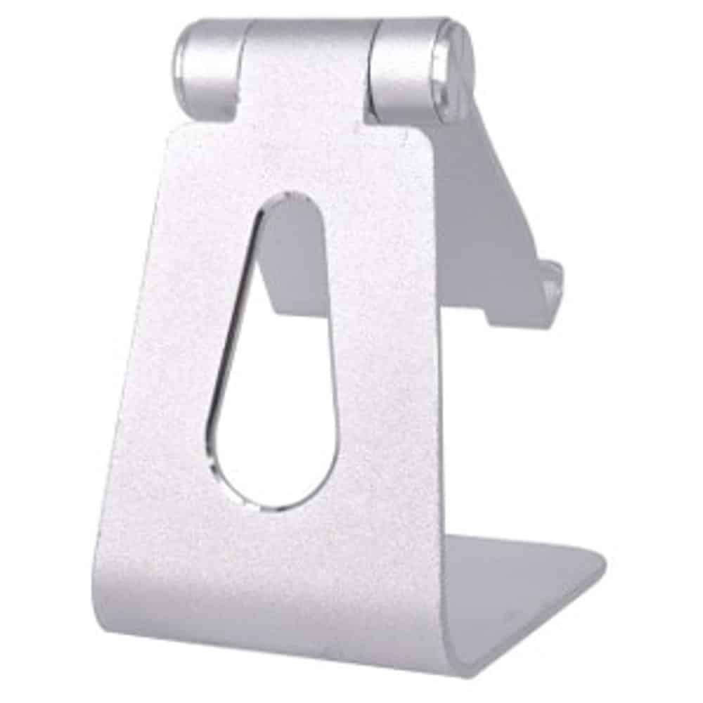 Mobile Phone Desktop Adjustable Dock Cradle - Silver