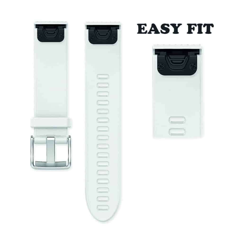 Silicone Strap for 20mm Garmin Fenix 5S/6S-Black