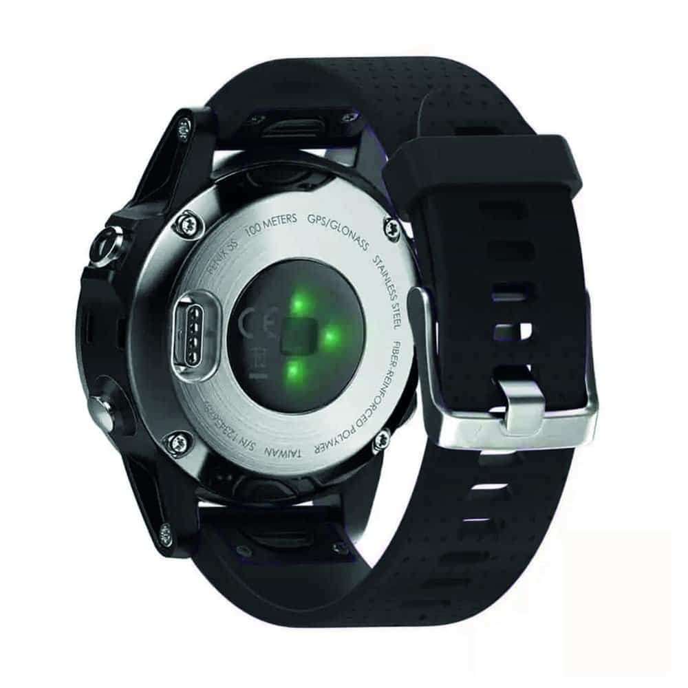 Silicone Strap for 20mm Garmin Fenix 5S/6S-Black