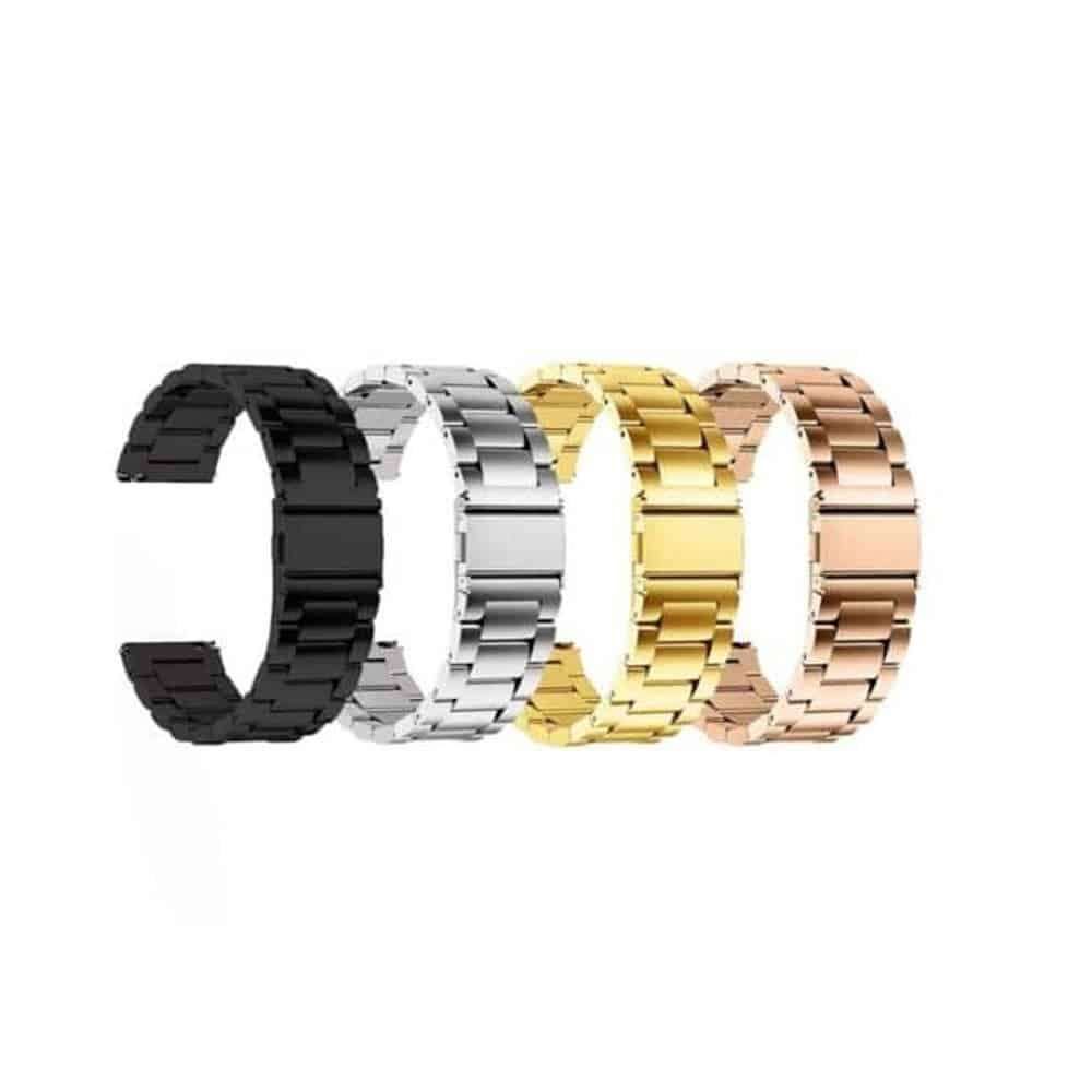 20mm watch 3 links stainless -steel strap - Rose gold