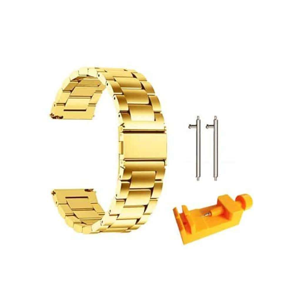 20mm watch 3 links stainless -steel strap - Rose gold