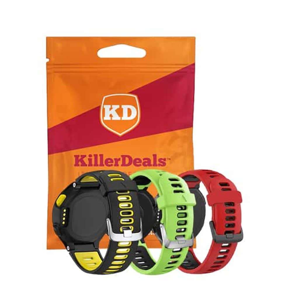 Killer Deals Silicone Strap for Garmin Forerunner 220/230/235- x3 Combo