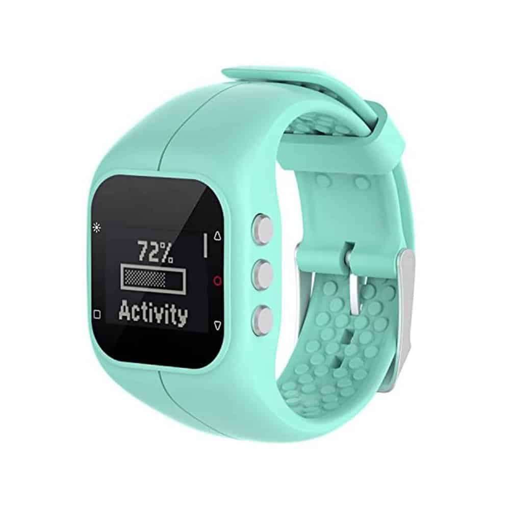 Polar A300 silicone straps combo - Black, Teal, Red