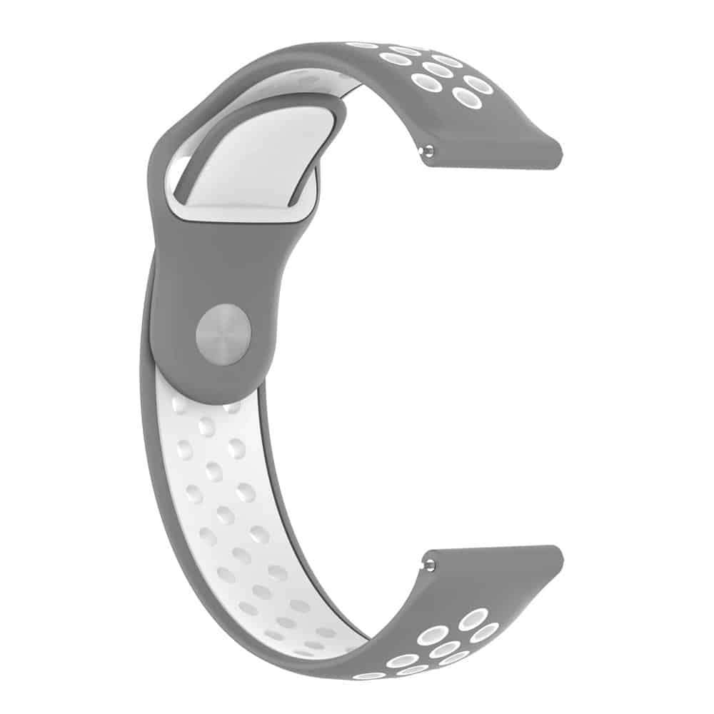 Silicone Strap for Garmin Fenix Chronos - Grey+White