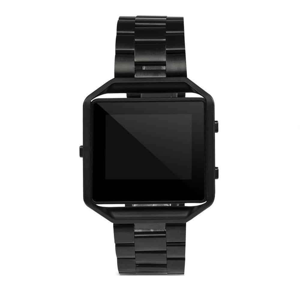 Stainless Steel Strap w/Metal Frame for Fitbit Blaze - Silver + Link removal tool