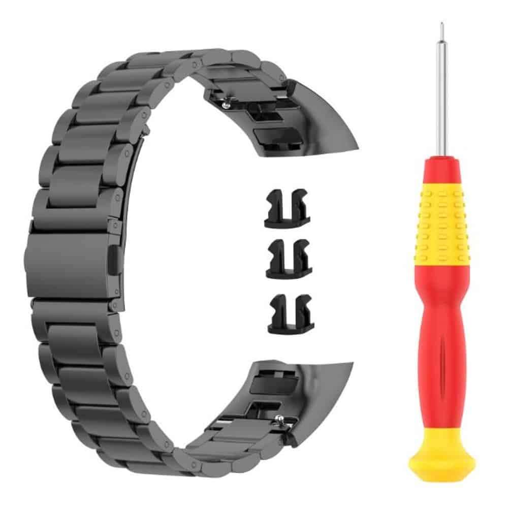 Huawei Honor Band 4/5 stainless steel strap - Silver + Link removal tool