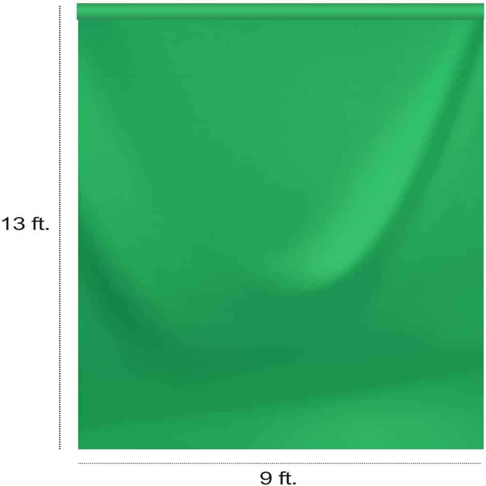 Photography Studio Backdrop Green Muslin Screen 2.7 x 3.96m